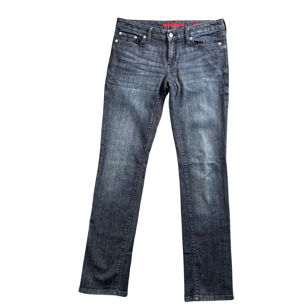 Banana Republic Straight Leg Jeans Womens 28/6 Dark Blue Limited Edition Stretch